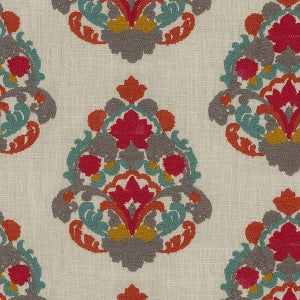 654191 Folk Lure Emb Jewel Decorator Fabric by Waverly, Upholstery, Drapery, Home Accent, Waverly,  Savvy Swatch