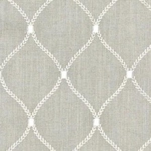 Williamsburg Deane Embroidery Flint Decorator Fabric by Waverly, Upholstery, Drapery, Home Accent, Waverly,  Savvy Swatch