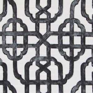 Greenhouse B6006 Imperial Charcoal Geometric Lattice Fabric