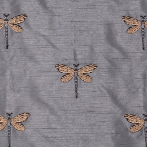 Volare in Lake Embroidered Poly Taffeta Decorator Fabric by Bravo, Upholstery, Drapery, Home Accent, Bravo,  Savvy Swatch