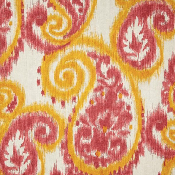 Carravagio Paisley Melon Decorator Fabric By Richloom, Drapery, Home Accent, TNT,  Savvy Swatch