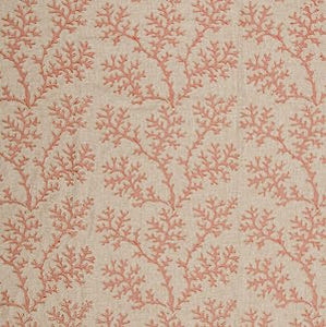 Coral Gardens in Coral Decorative Fabric by Textile Fabric Associates, Upholstery, Drapery, Home Accent, TFA,  Savvy Swatch