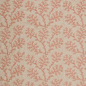Coral Gardens in Coral Decorative Fabric by Textile Fabric Associates, Upholstery, Drapery, Home Accent, TFA,  Savvy Swatch