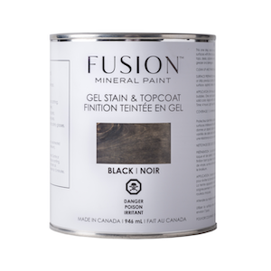 Black Gel Stain & Topcoat - Fusion Mineral Paint