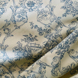 Lyon Toile China Blue Decorator Fabric