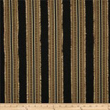 Ribbon Embellished Black Home Decorator Fabric, Upholstery, Drapery, Home Accent, Richloom,  Savvy Swatch