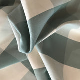 Al Fresco Altizer Picnic Check Spa High UV Woven Polyester Indoor/Outdoor Decorator Fabric