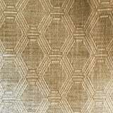 8.2 Yards C&F Danby Beige Geometric Trellis Fabric