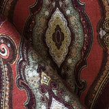 Kachmet Red Chenille Tapestry Fabric