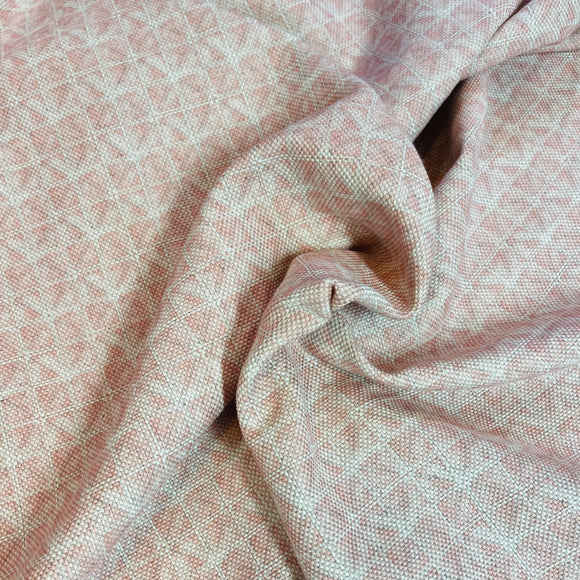 DeLeo Maria Pink Geometric Decorator Fabric