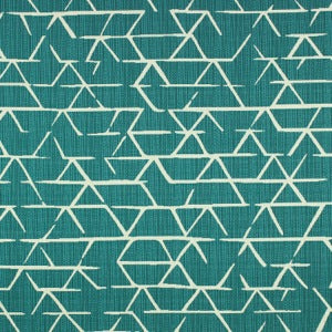 Richloom Fortress Acrylic Kengo Turquoise Indoor Outdoor Fabric, Upholstery, Drapery, Home Accent, TNT,  Savvy Swatch