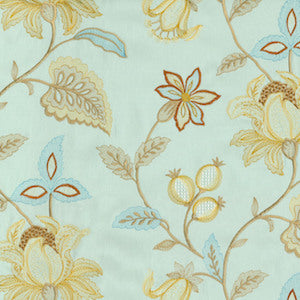Williamsburg Upholstery Fabric 52" Kerala Embroidery Moonstone, Upholstery, Drapery, Home Accent, P/K Lifestyles,  Savvy Swatch