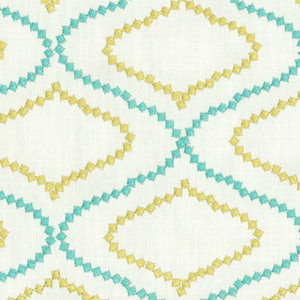 Dena Home Fabric Day Trip Embroidered DD Reef 900180, Upholstery, Drapery, Home Accent, Greenhouse,  Savvy Swatch