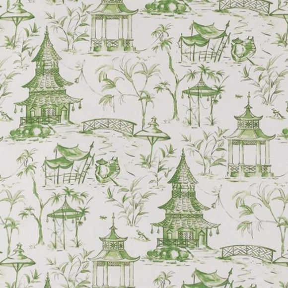 Lacefield Pagodas Jade Decorator Fabric, Drapery, Home Accent, Lacefield,  Savvy Swatch