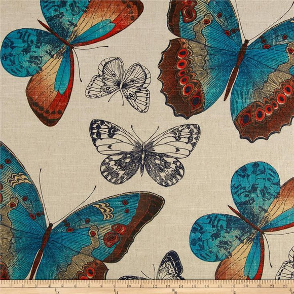 Renaldi Madame Butterfly Turquoise, Upholstery, Drapery, Home Accent, Pentex,  Savvy Swatch