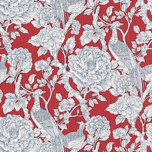 Richmond Red Cotton Fabric, Upholstery, Drapery, Home Accent, Savvy Swatch,  Savvy Swatch