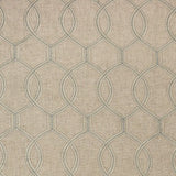 Richloom Slalom Mineral Embroidered Linen Blend Hourglass Mineral Fabric, Upholstery, Drapery, Home Accent, TNT,  Savvy Swatch