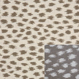 1.1 Yards Sunbrella 145147-0002 AGRA PEBBLE  Ikat Indoor Outdoor Upholstery Fabric