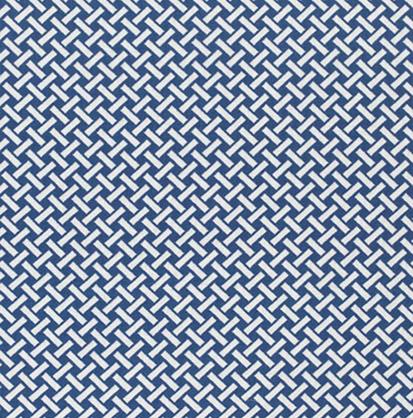 2.9 Yards Thibaut Portico Marine Blue Indoor/Outdoor Fabric
