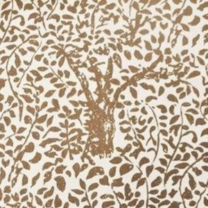 2.4 Yard Piece of Quadrille "China Seas" Arbre De Matisse in Carmel II on Tint Fabric