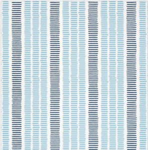 Thibaut Topsail Stripe Sky and Marine Inside/Out Fabric