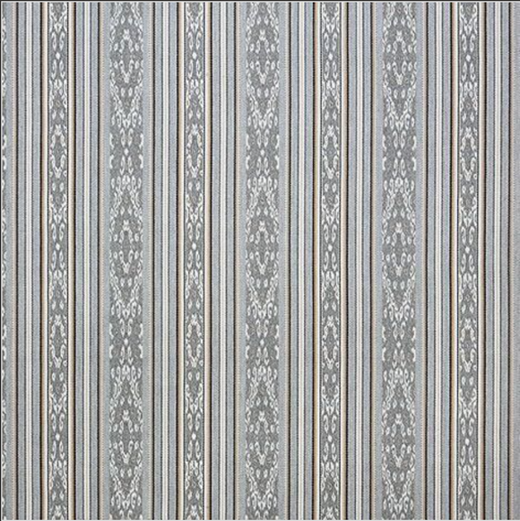 Sunbrella 145340-0002 Artistry Ash Stripe Indoor / Outdoor Upholstery Fabric