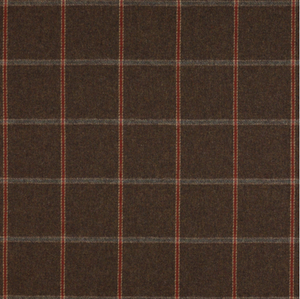 4.6 Yards Lanark Charcoal F2616-02 Plaid Wool Fabric