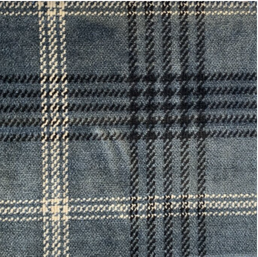 Haberdash Nautical Velvet Plaid Upholstery Fabric