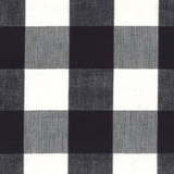 Roth and Tompkins Lyme DL41 Black and White Check Fabric