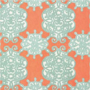 Thibaut Jakarta Coral and Turquoise