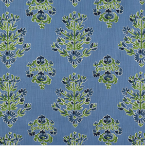 Lacefield Clara - Chatham - White Printed Cornflower Fabric