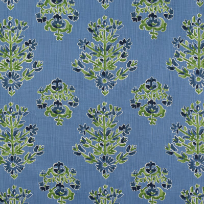 1.2 Yards Lacefield Clara - Chatham - White Printed Cornflower Fabric