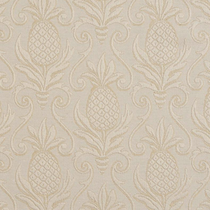 Greetings Ivory Pineapple Matelasse Decorator Fabric by Regal