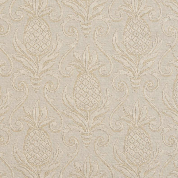 Greetings Ivory Pineapple Matelasse Decorator Fabric by Regal