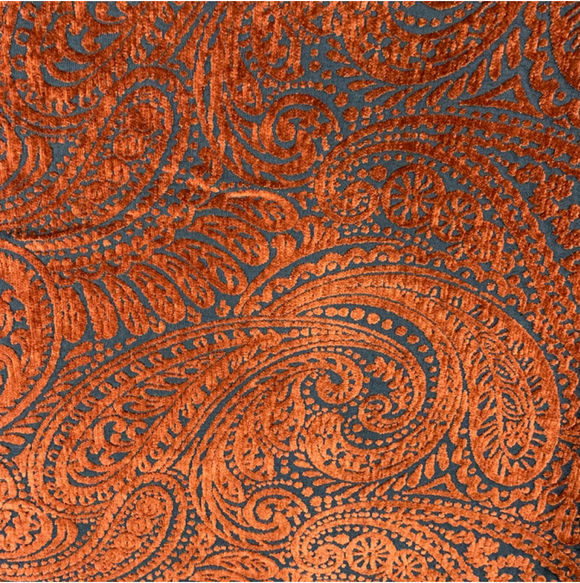 3 Yards of Henna Paisley B10882B Alice Embellished Chenille Decorator Fabric