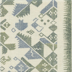 Lewis & Wood Metaxa Blue Myrtle Decorator Fabric