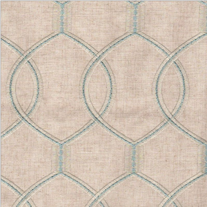 Richloom Slalom Mineral Embroidered Linen Blend Hourglass Mineral Fabric, Upholstery, Drapery, Home Accent, TNT,  Savvy Swatch