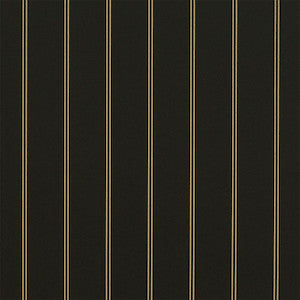 Sunbrella® Awning Stripe 4988‑0000 Cooper Black 46" Outdoor Fabric