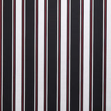 Sunbrella® Awning Stripe 4989‑0000 Hatteras Raven 46" Outdoor Fabric