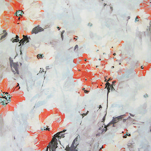 Tia Dawn Watercolor Print Floral Fabric, Upholstery, Drapery, Home Accent, Regal,  Savvy Swatch