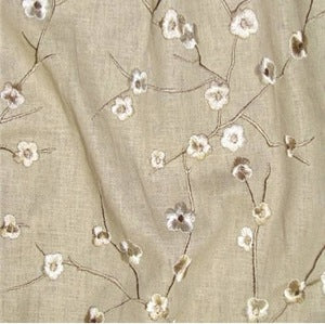 Richloom Blossom Flax Budding Petal Cement Decorator Fabric, Upholstery, Drapery, Home Accent, TNT,  Savvy Swatch