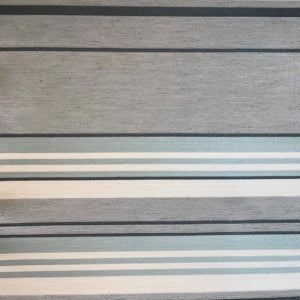 Brenda Pewter Stripe Decorator Fabric by Gum Tree, Upholstery, Drapery, Home Accent, Gum Tree,  Savvy Swatch