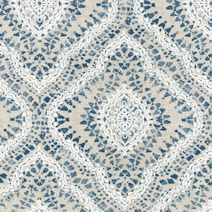 Waverly Curves Ahead Indigo Fabric 1.6 yards, Upholstery, Drapery, Home Accent, PK Lifestyles,  Savvy Swatch