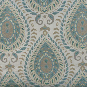 Divine Paisley Peacock Decorator Fabric by Tempo Fabric, Upholstery, Drapery, Home Accent, Tempo,  Savvy Swatch