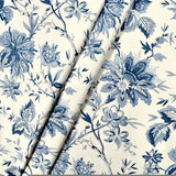 Waverly Felicite Indigo Fabric, Upholstery, Drapery, Home Accent, P/K Lifestyles,  Savvy Swatch