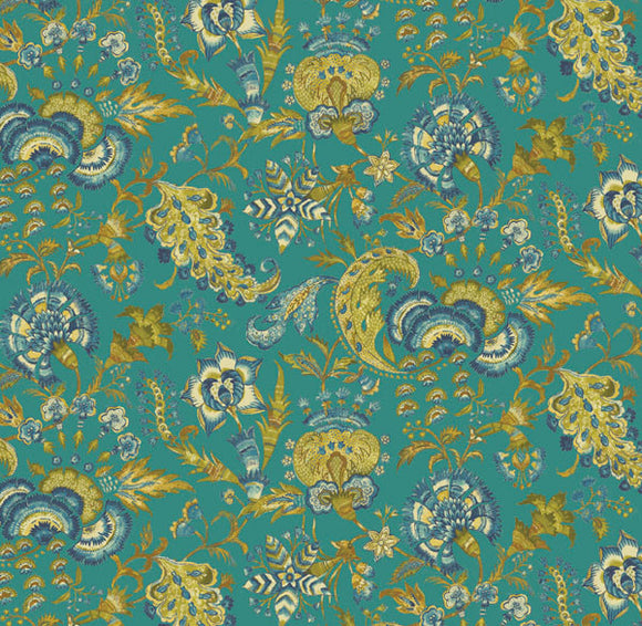 Grand Palampore Linen Decorator Fabric by PK Lifestyles, Upholstery, Drapery, Home Accent, P/K Lifestyles,  Savvy Swatch