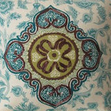 Iman Home Medina Jasper Teal Decorator Fabric, Upholstery, Drapery, Home Accent, Greenhouse,  Savvy Swatch