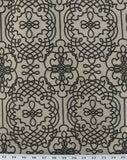 Katy Graphite Flocked Microfibres Decorator Fabric, Upholstery, Drapery, Home Accent, Pentex,  Savvy Swatch
