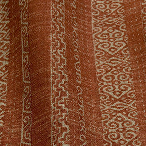 7.6 Yards Sawyer Stripe Rustic Red Fabric, Upholstery, Drapery, Home Accent, Tempo,  Savvy Swatch