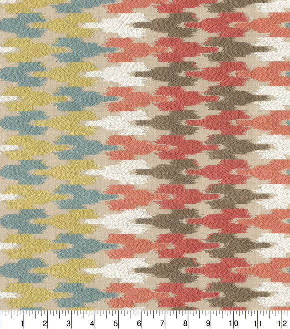 Waverly Upholstery Fabric-Mirage Embroidered Painted Desert - 2.5 yard piece, Upholstery, Drapery, Home Accent, Savvy Swatch,  Savvy Swatch